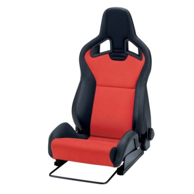 RECARO Cross Sportster CS černá koženka / červená Dinamica