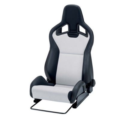 RECARO Sportster CS černá koženka / stříbrná Dinamica