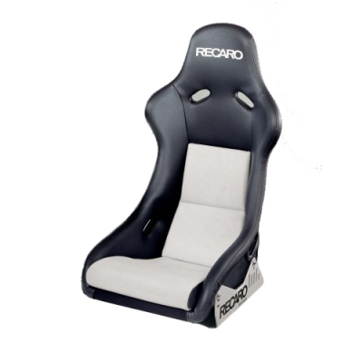 RECARO Pole Position ABE černá koženka / stříbrná Dinamica