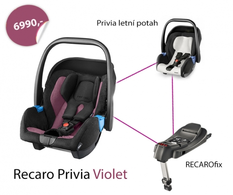 Zvýhodněná cena letního setu RECARO Privia