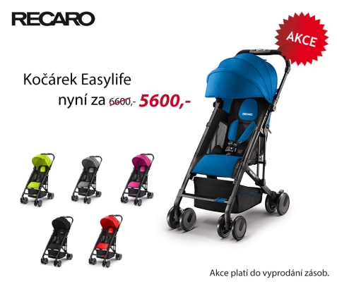 Kočárek RECARO Easylife za bezkonkurenční cenu!